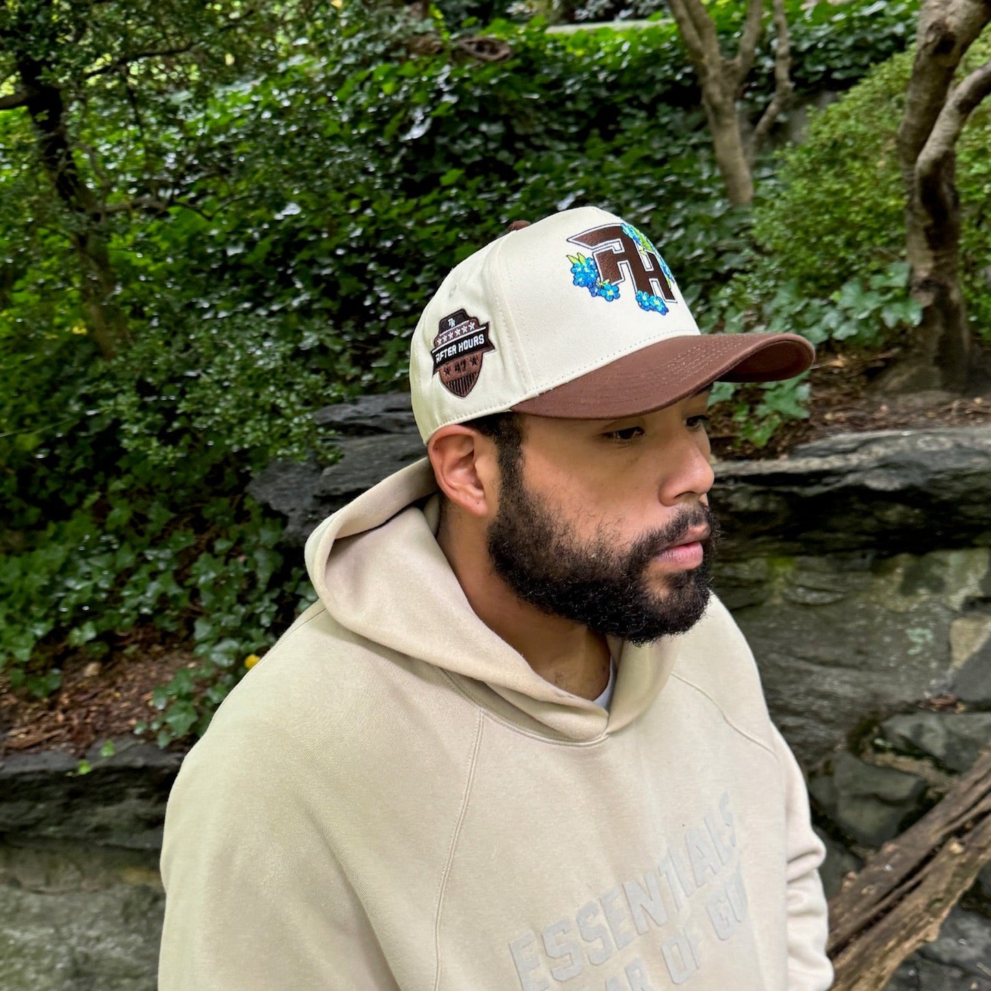 After Hours Beige and Brown Snapback