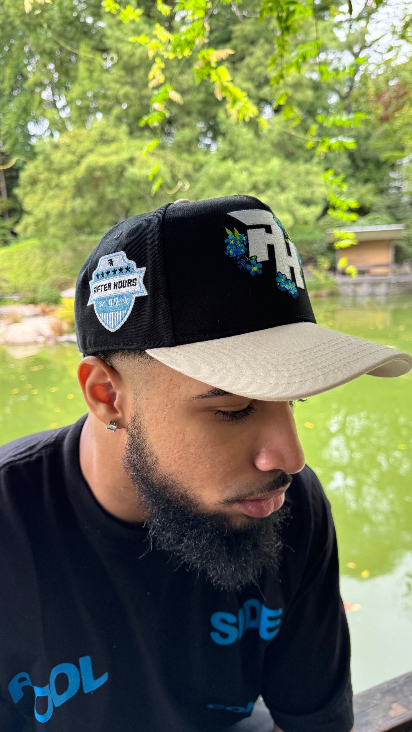 After Hours Black & Beige Snapback