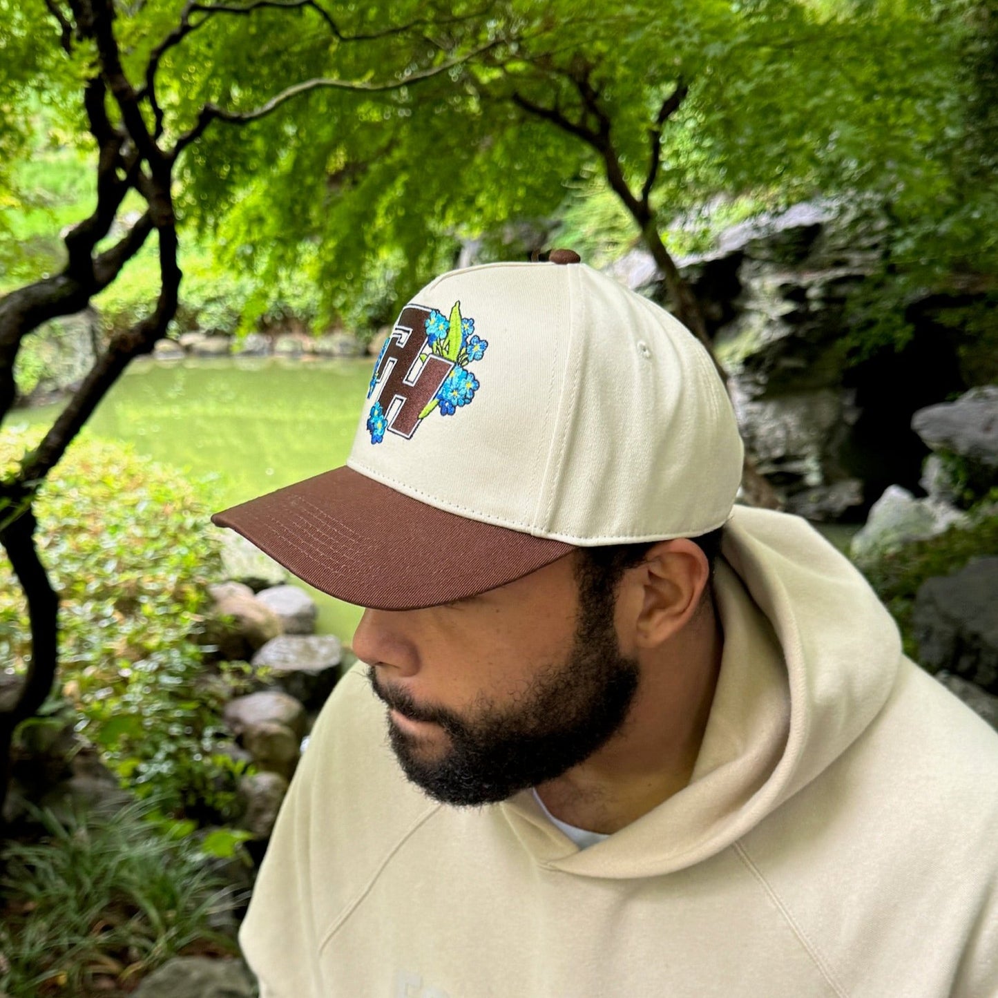 After Hours Beige and Brown Snapback