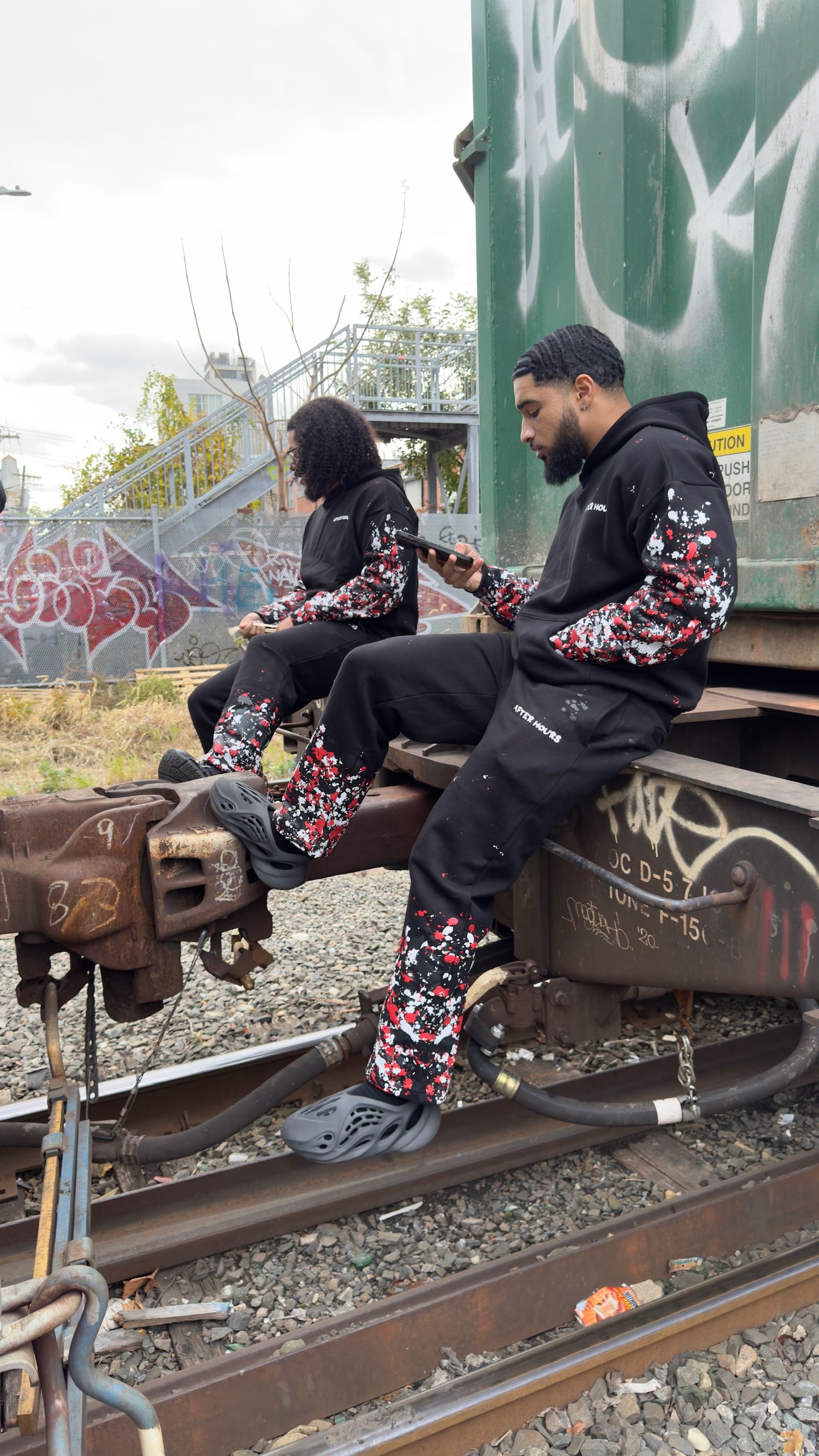 After Hours Paint Splatter Hoodie